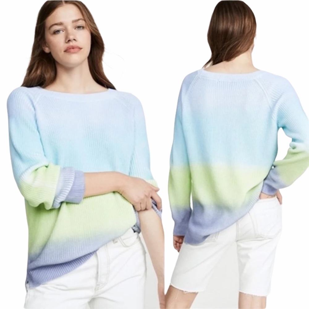 NWT 525 America Shaker Ombre Cotton Sweater